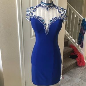 Blue homecoming dress
